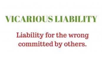 Liability, Vicarious Liability